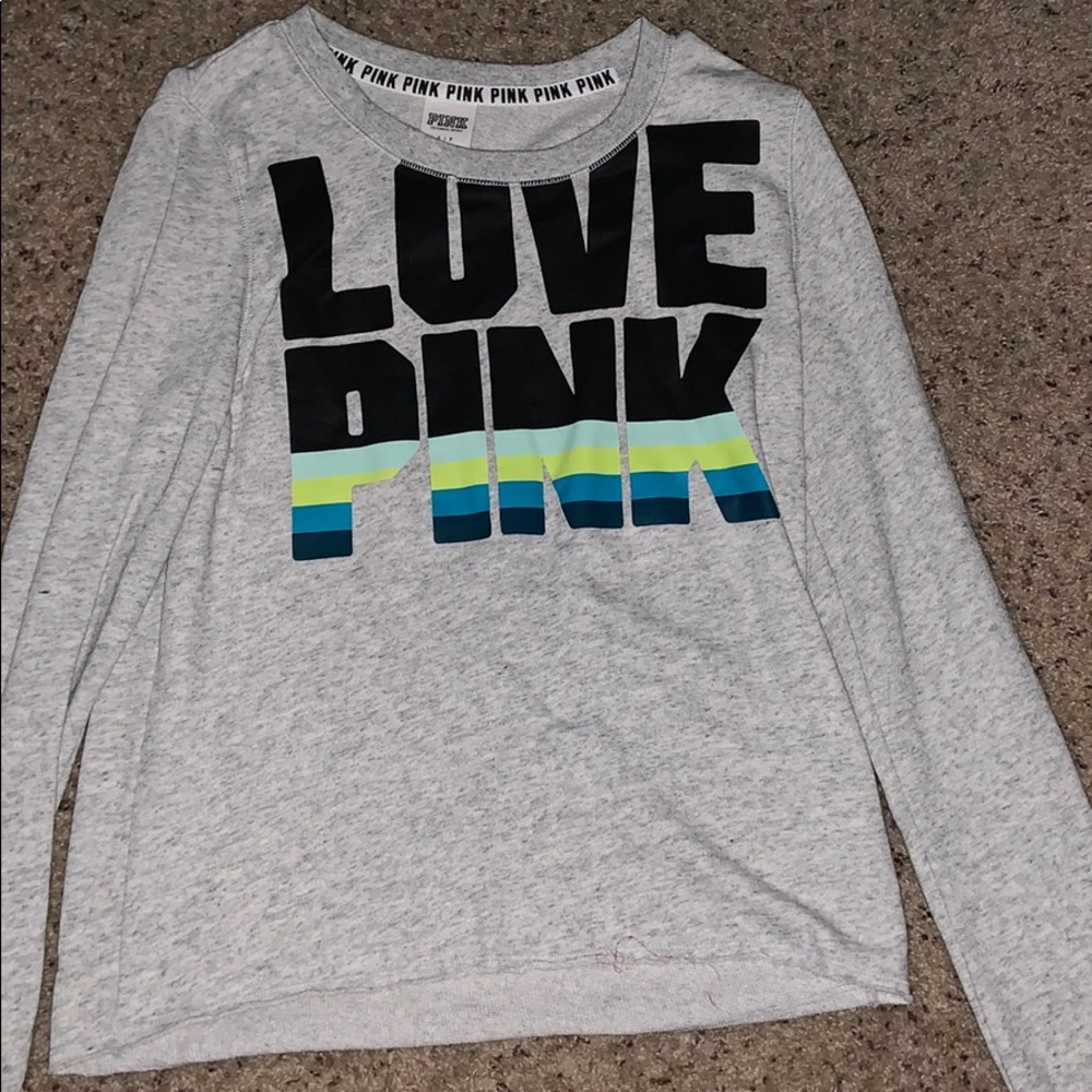 PINK gray sweater